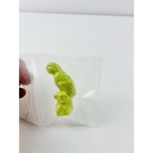 Wade Whimsies Pet Shop Figurine Green Parrot Bird England